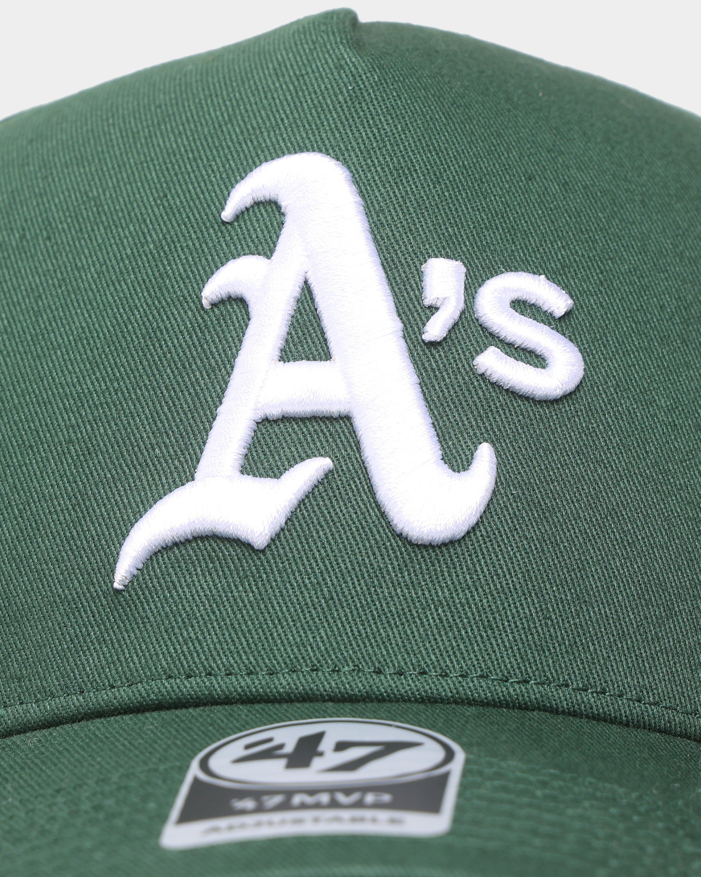 47 Brand Oakland Athletics MVP Snapback Hat - Dark Green/Red Adjustable Baseball Cap for Men & Women - Perfect for Games, Fan Gear & Streetwear Fashion