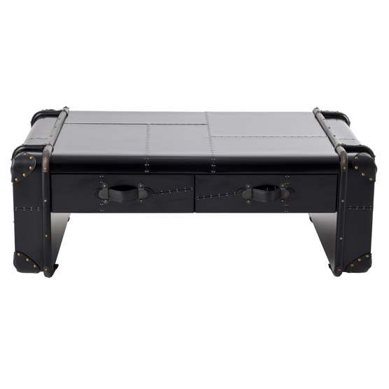 Modern Jet Coffee Table - Aged Black Finish for Living Room, Lounge & Office - Stylish & Durable Center Table for Home Decor