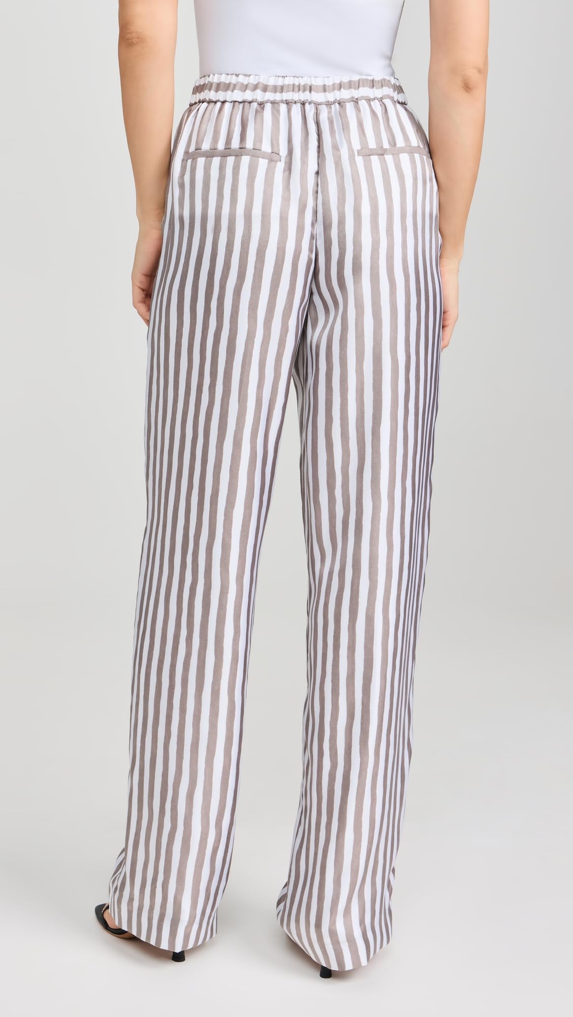 Women's Relaxed Pull-On Pants by Theory - Comfortable Stretch Trousers for Work, Travel & Casual Wear