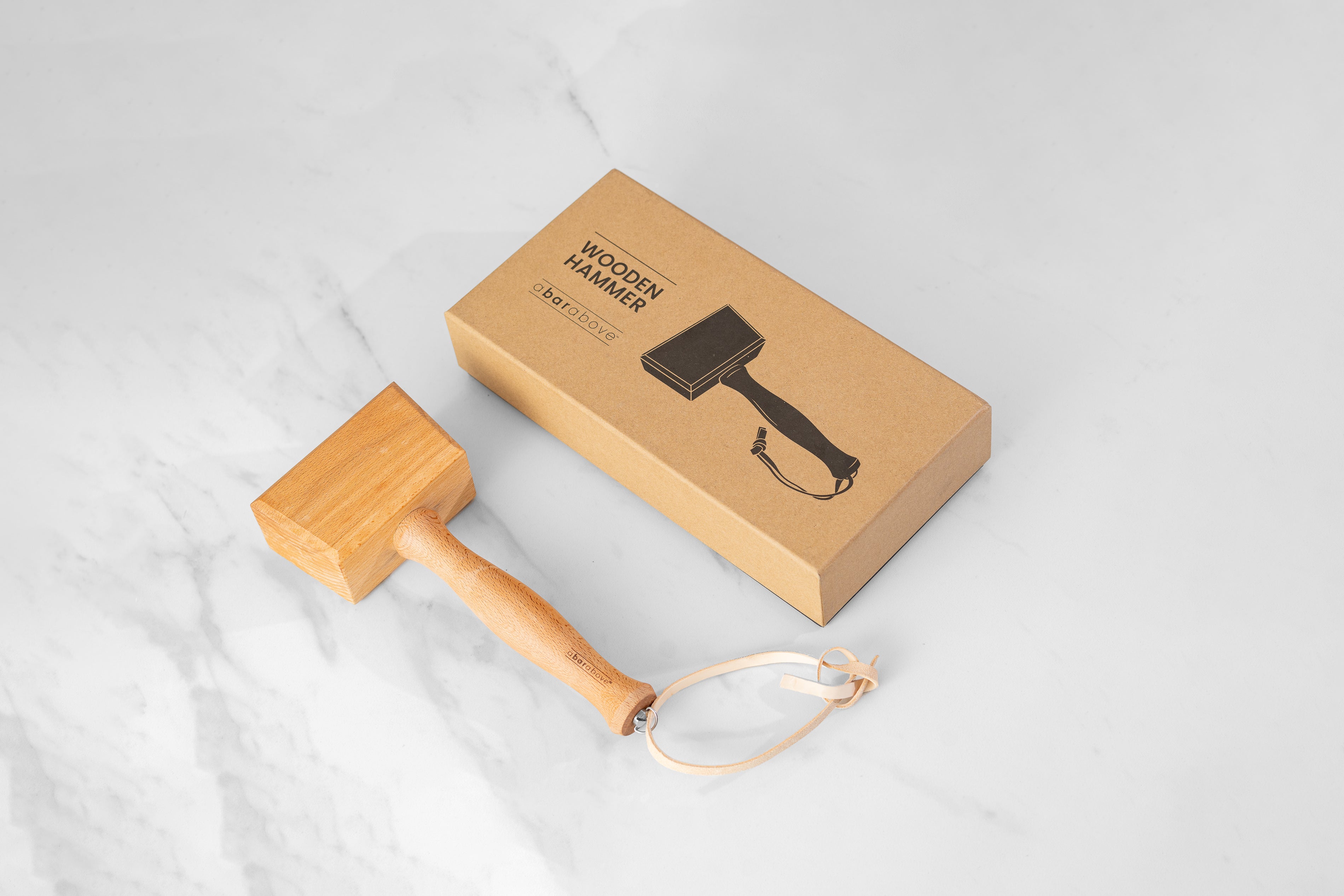 Premium Beechwood Hammer - Durable Wooden Mallet for Carpentry, Woodworking & DIY Projects - Perfect for Chiseling, Upholstery & Leather Crafting
