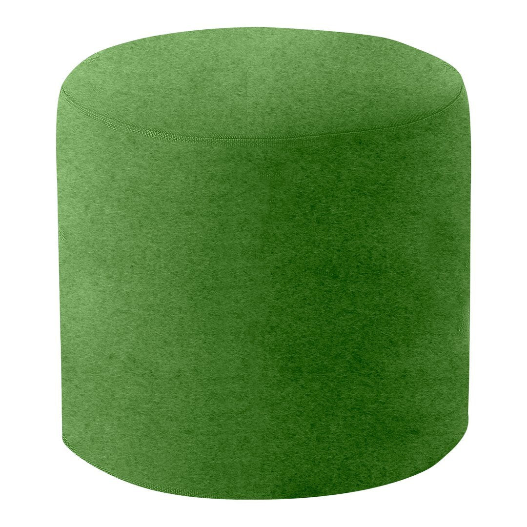 Softline Drum Pouf Ottoman - Round Footstool with Removable Cover, Perfect for Living Room, Bedroom, or Nursery - Comfortable Seating & Stylish Home Decor