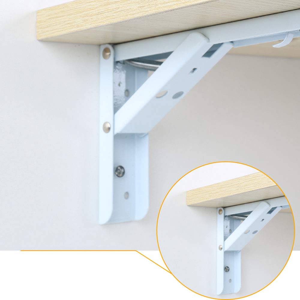 Heavy Duty White Multifunctional Support Tripod Stand - Wall Mounted Right Angle Bracket for Folding Partitions, Shelves & Laminate - High Load Bearing Capacity (Perfect for Home Office, Retail Displays & Workshop Organization)