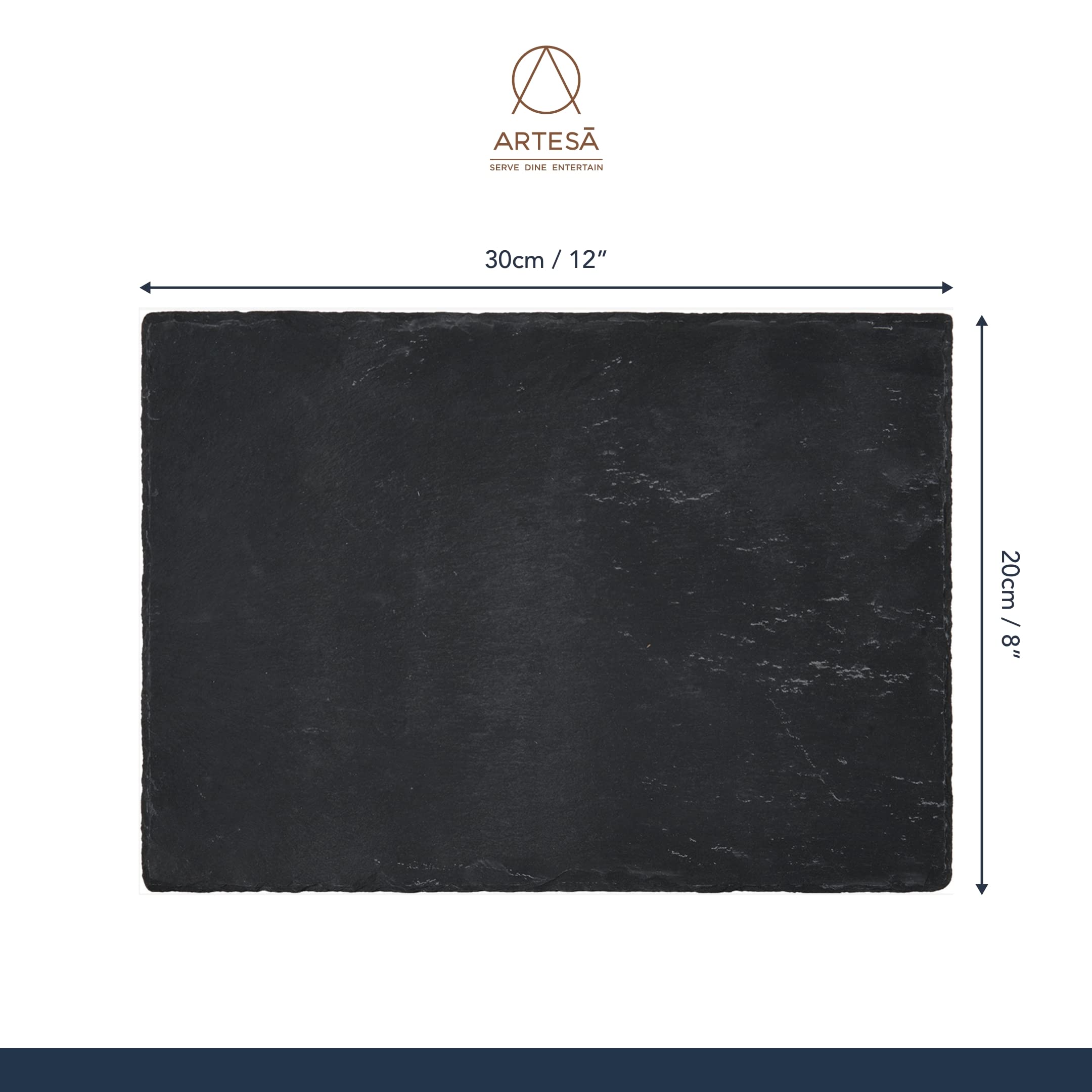 Premium Slate Placemats Set of 4 - Elegant Stone Textured Table Mats for Dining, Kitchen, and Home Decor - Perfect for Dinner Parties, Holiday Gatherings & Everyday Use