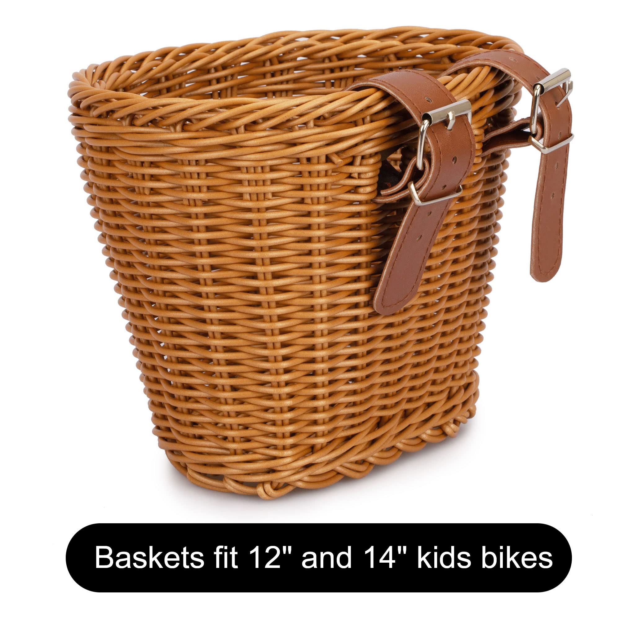 **Kids Bike Basket for Boys & Girls - Front Toddler Tricycle Basket, Strider Bike & Scooter Accessories - Perfect for Arts & Crafts, Bike Decorations & Outdoor Play**