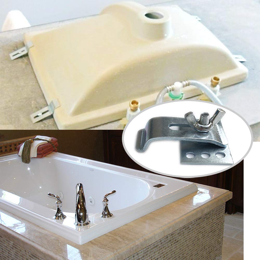 Epoxy Undermount Sink Clips 10-Pack - Kitchen & Bathroom Support Brackets for Secure Installation