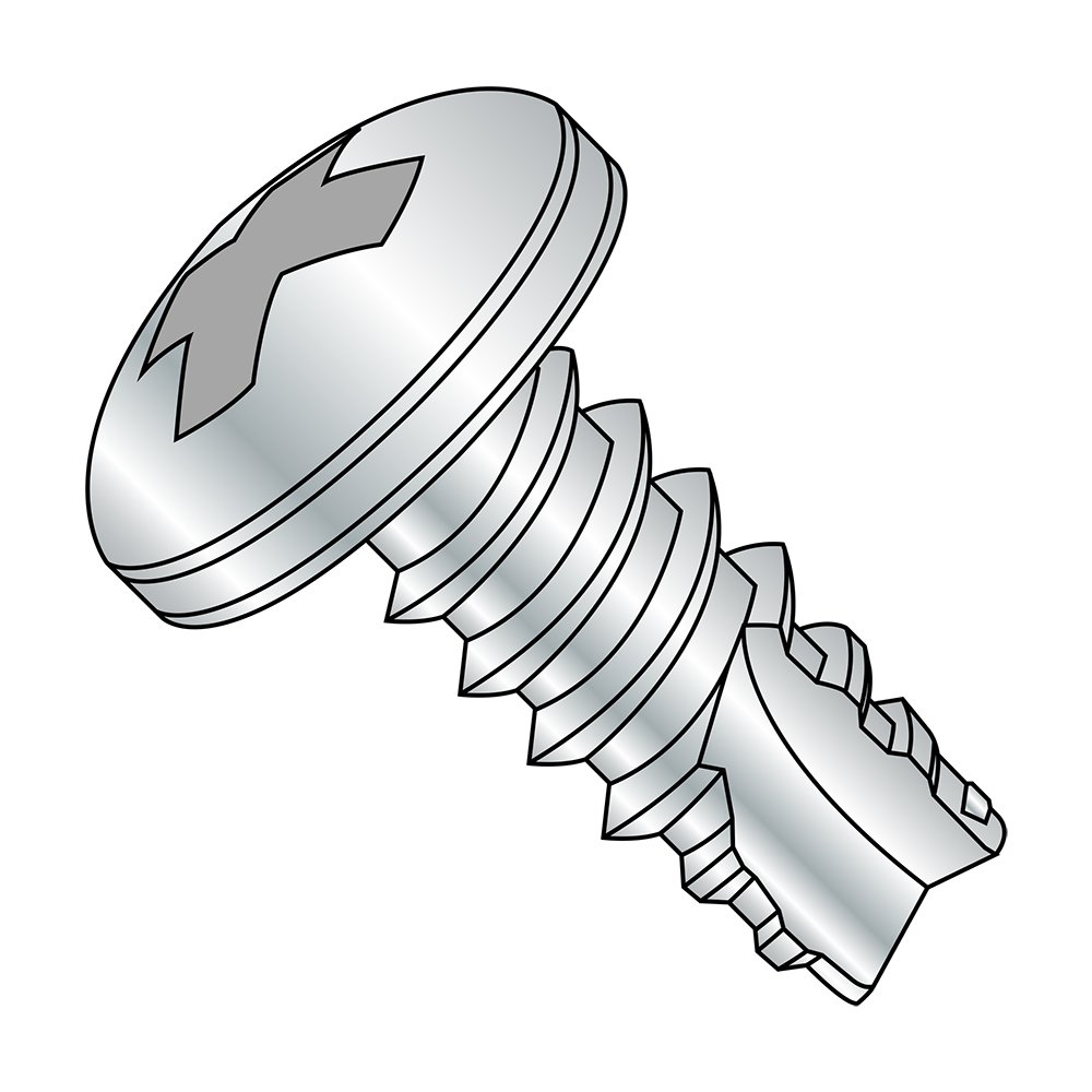 Steel Thread Cutting Screw #6-20, Zinc Plated, 1-1/2