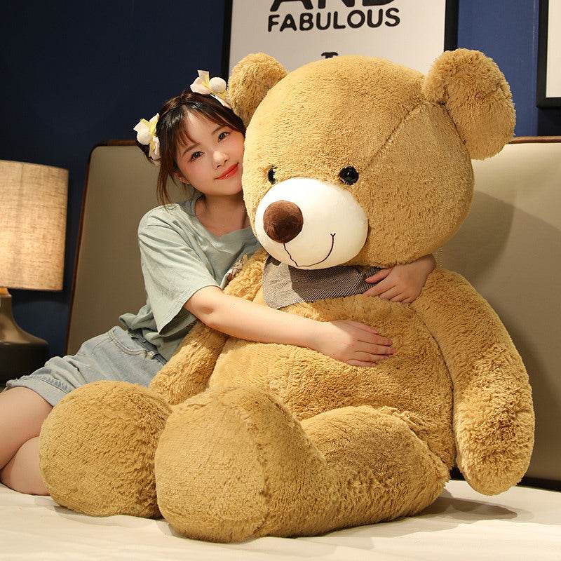 Life Size Tan Giant Teddy Bear - Extra Large Plush Stuffed Animal for Kids & Adults - Perfect for Gifts, Bedroom Decor, and Cuddling