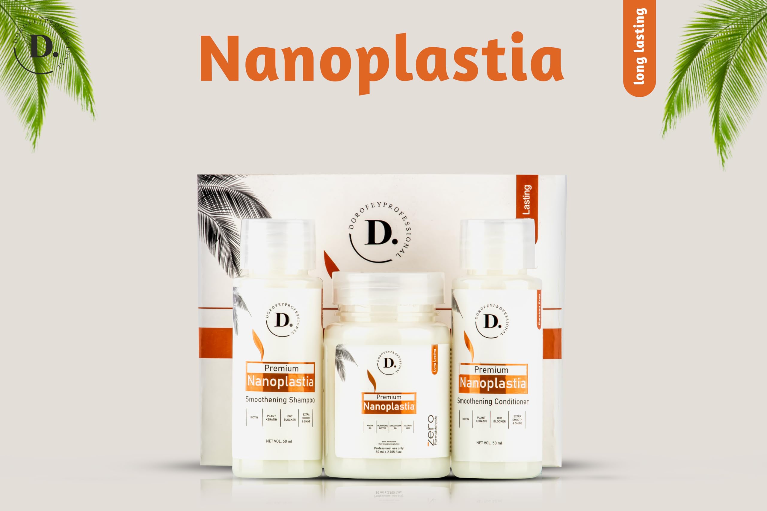 Dorofey Professional Nanoplastia Hair Treatment 180ml – Deep Repair & Smoothing for Damaged Hair at Home or Salon
