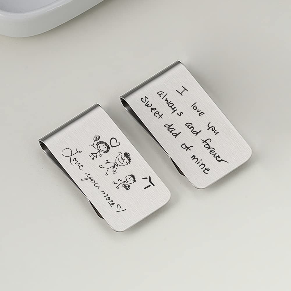 Custom Engraved Money Clip for Men - Personalized Wallet Gift for Him