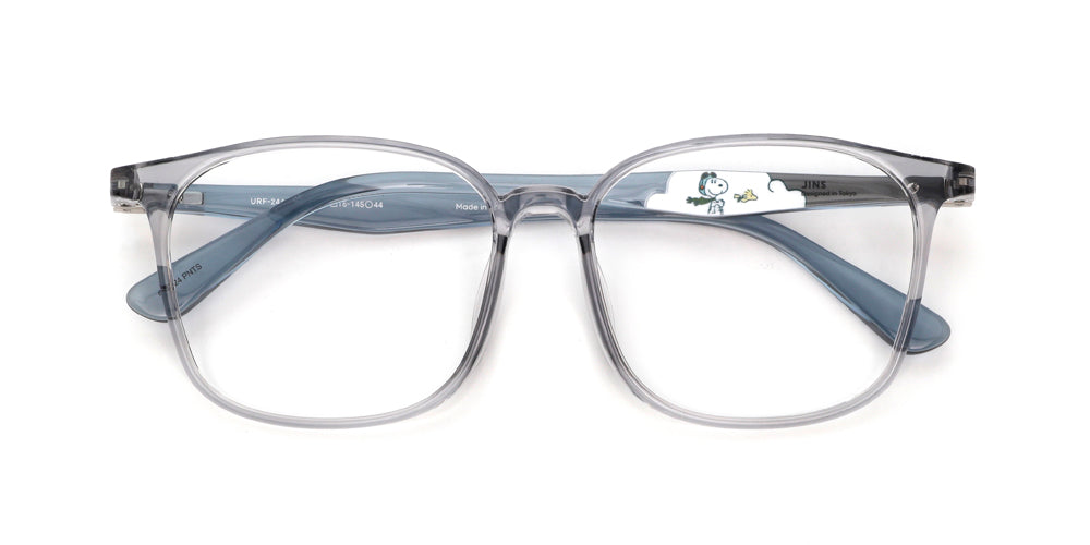 JINS x PEANUTS 085 Pilot 91 Eyeglasses - Stylish Round Frame Glasses for Men & Women - Perfect for Reading, Work, and Everyday Fashion
