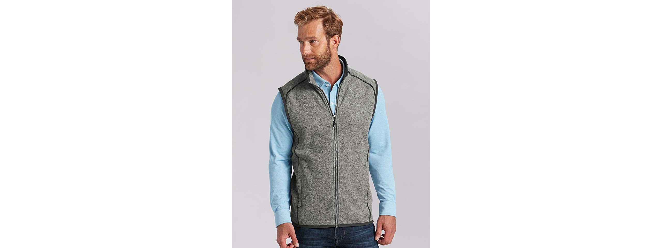 Cutter & Buck Men's Big & Tall Vest - Lightweight Puffer Vest for Outdoor Activities, Hiking, and Casual Wear