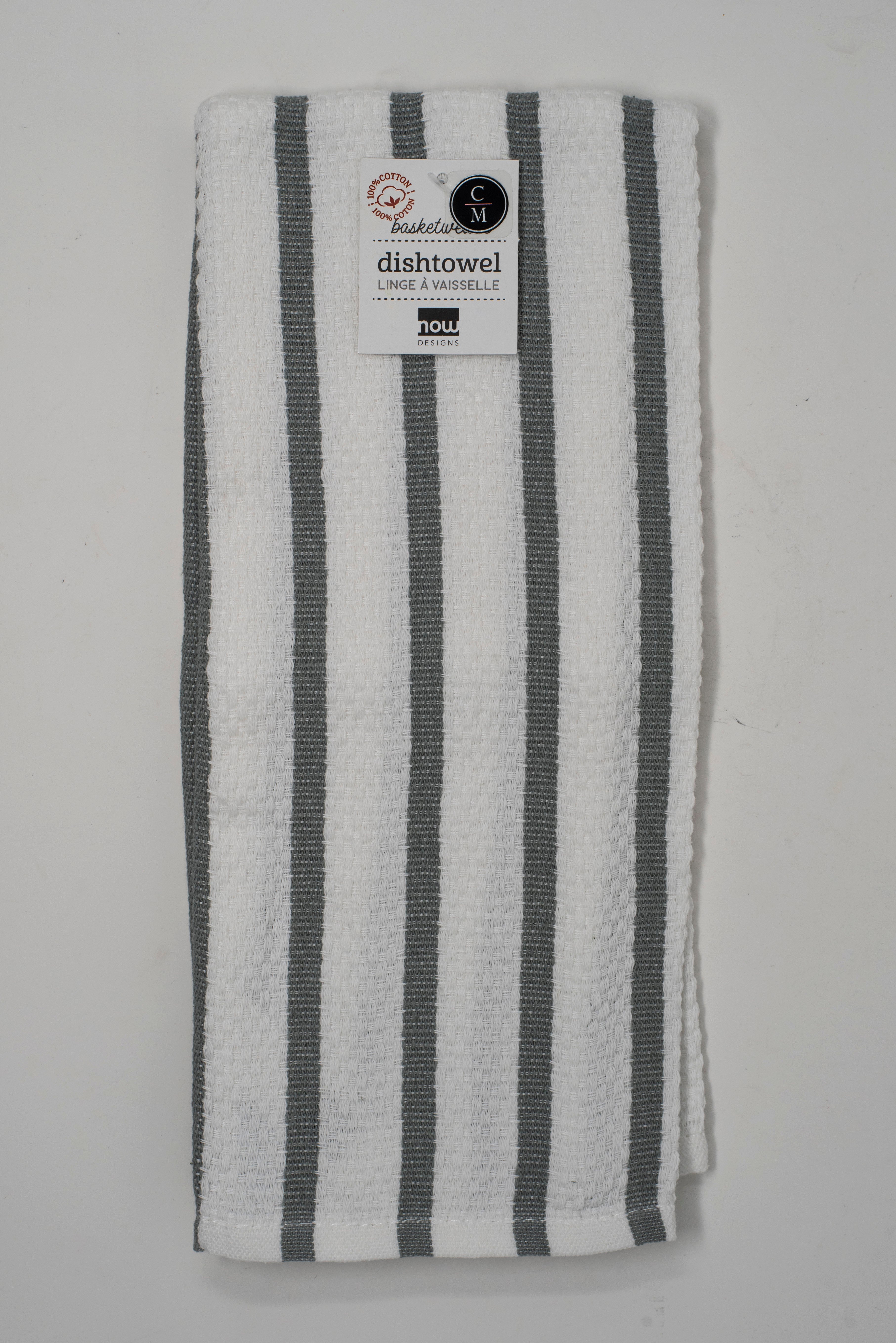 Premium Cotton Basketweave Dish Towels - Absorbent & Durable Kitchen Towels for Drying Dishes, Hands & Countertops | Ideal for Everyday Use, Hosting & Gift Giving