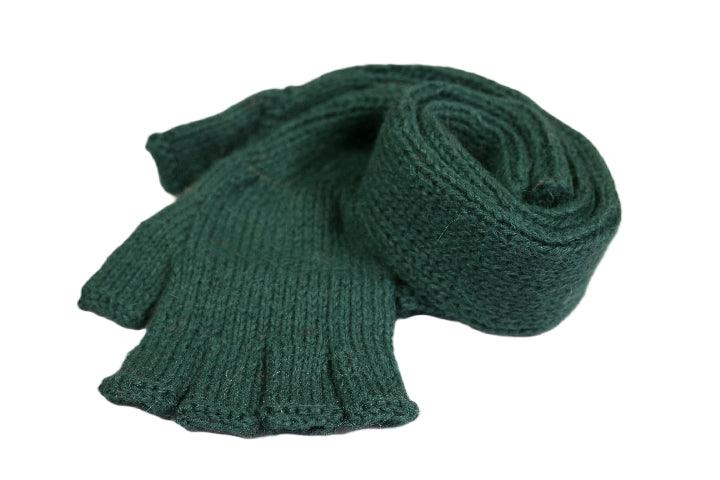 Hand Knitted Alpaca Wool Fingerless Gloves - Warm Winter Accessories for Women & Men - Perfect for Office, Driving, Typing & Outdoor Activities