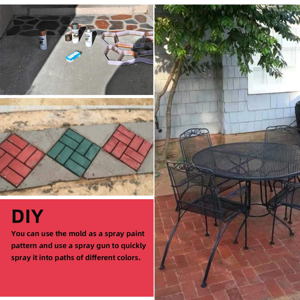 8-Grid Reusable Concrete Walk Maker Mold - 15.7