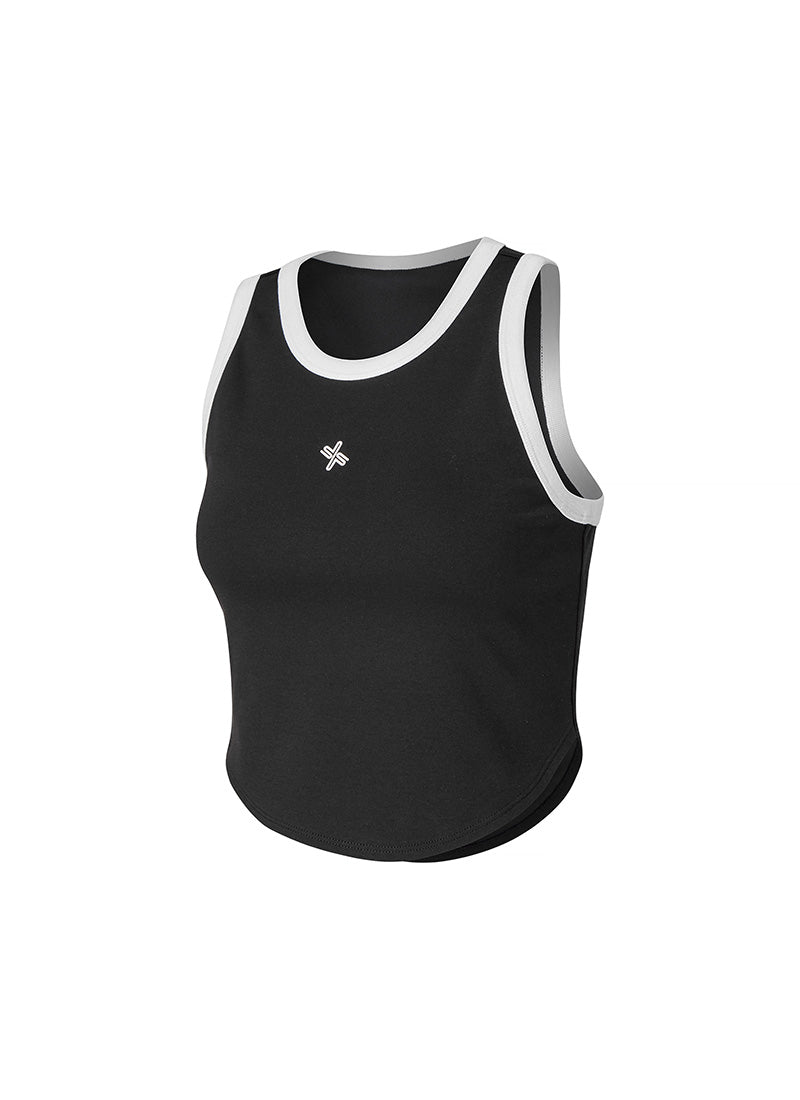 Stylish Smooth Cotton Color Block Sleeveless Top for Women - Perfect for Summer Outfits, Casual Wear & Beach Vacations