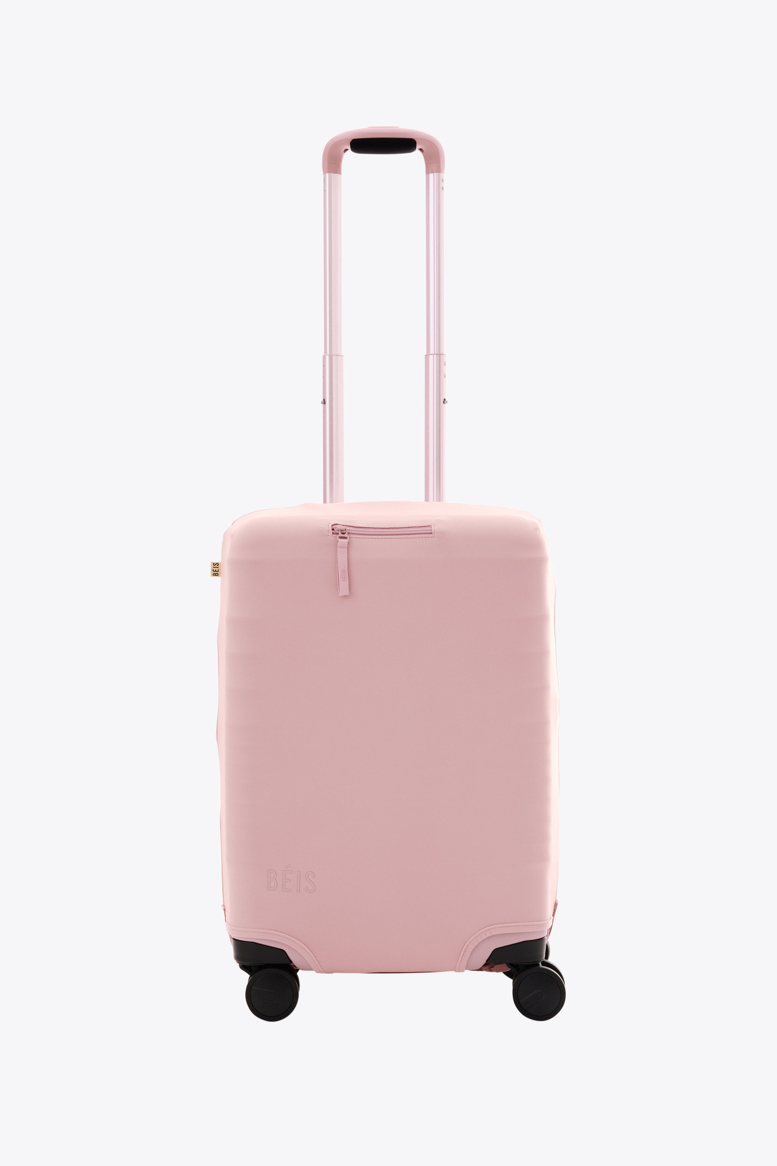 Atlas Pink Carry On Luggage Cover - Waterproof Travel Suitcase Protector for Airplanes & Trains - Perfect for Business Trips & Vacations
