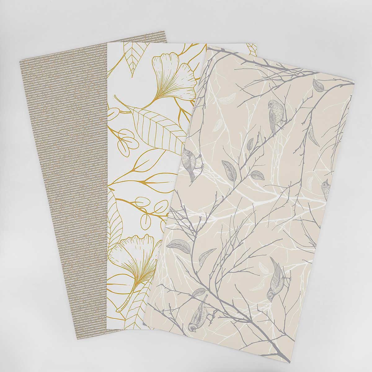 Yellow and Beige Kitchen Wallpaper Sample 003 - Peel and Stick Removable Wallpaper for Backsplash, Cabinets, and Home Decor