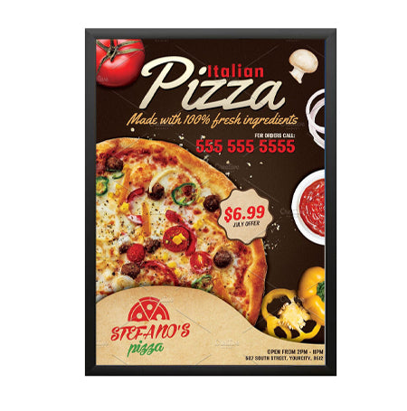 12x24 Extra Deep Snap Open Sign Holder - 1.25