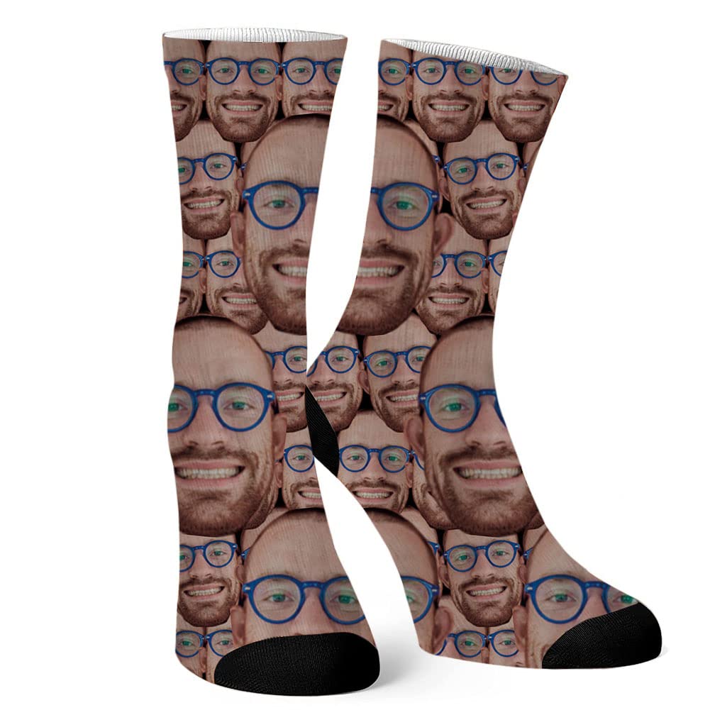 Custom Photo Socks for Men & Women - Personalized Face Socks with Pictures - Unique Novelty Gift for Couples, Friends & Family - Perfect for Birthdays, Anniversaries & Special Occasions