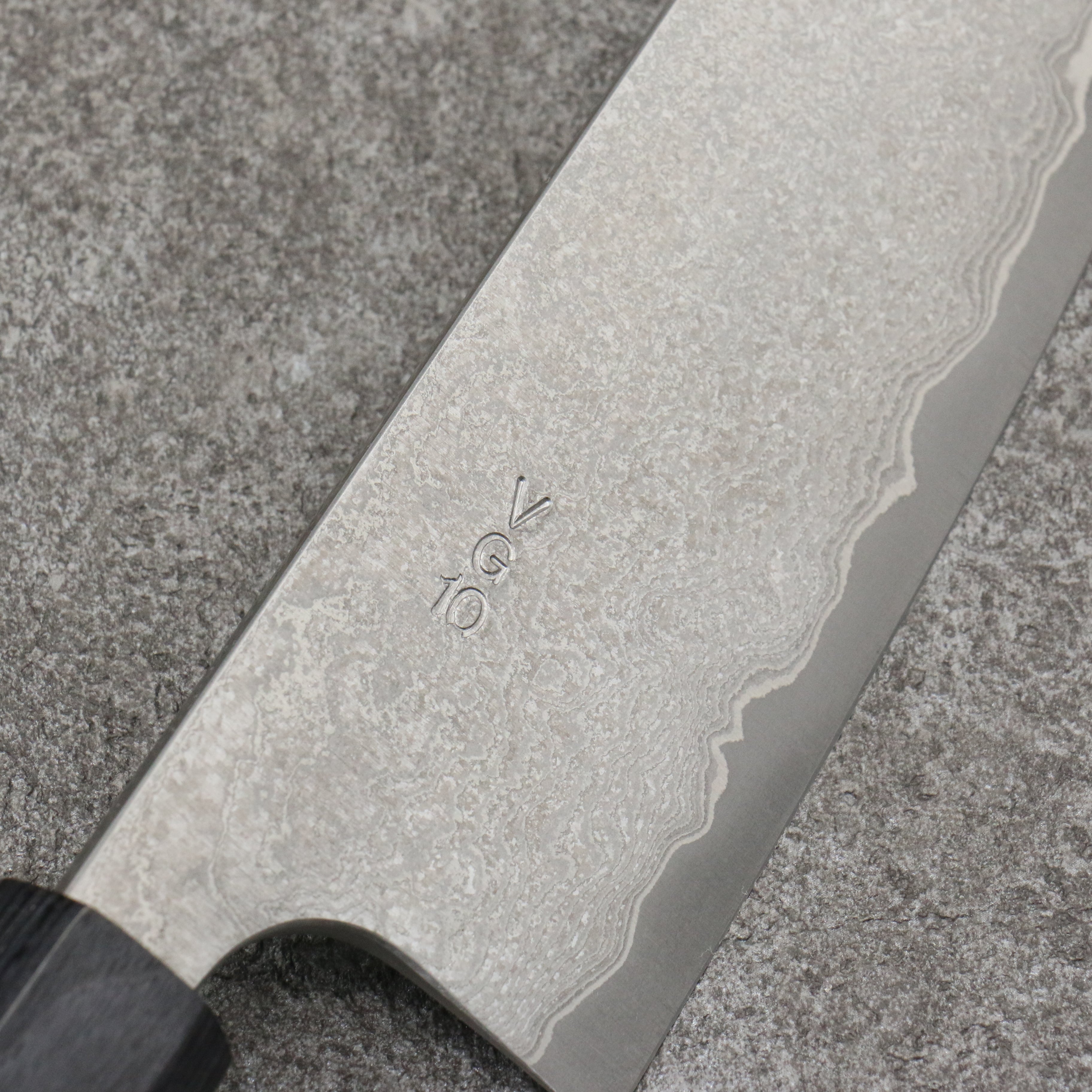 Premium Nao Yamamoto VG10 Black Damascus Santoku Knife 165mm with Shitan Handle - Japanese Kitchen Knife for Slicing, Dicing & Chopping Vegetables, Meat & Fish - Perfect for Home Chefs & Culinary Enthusiasts
