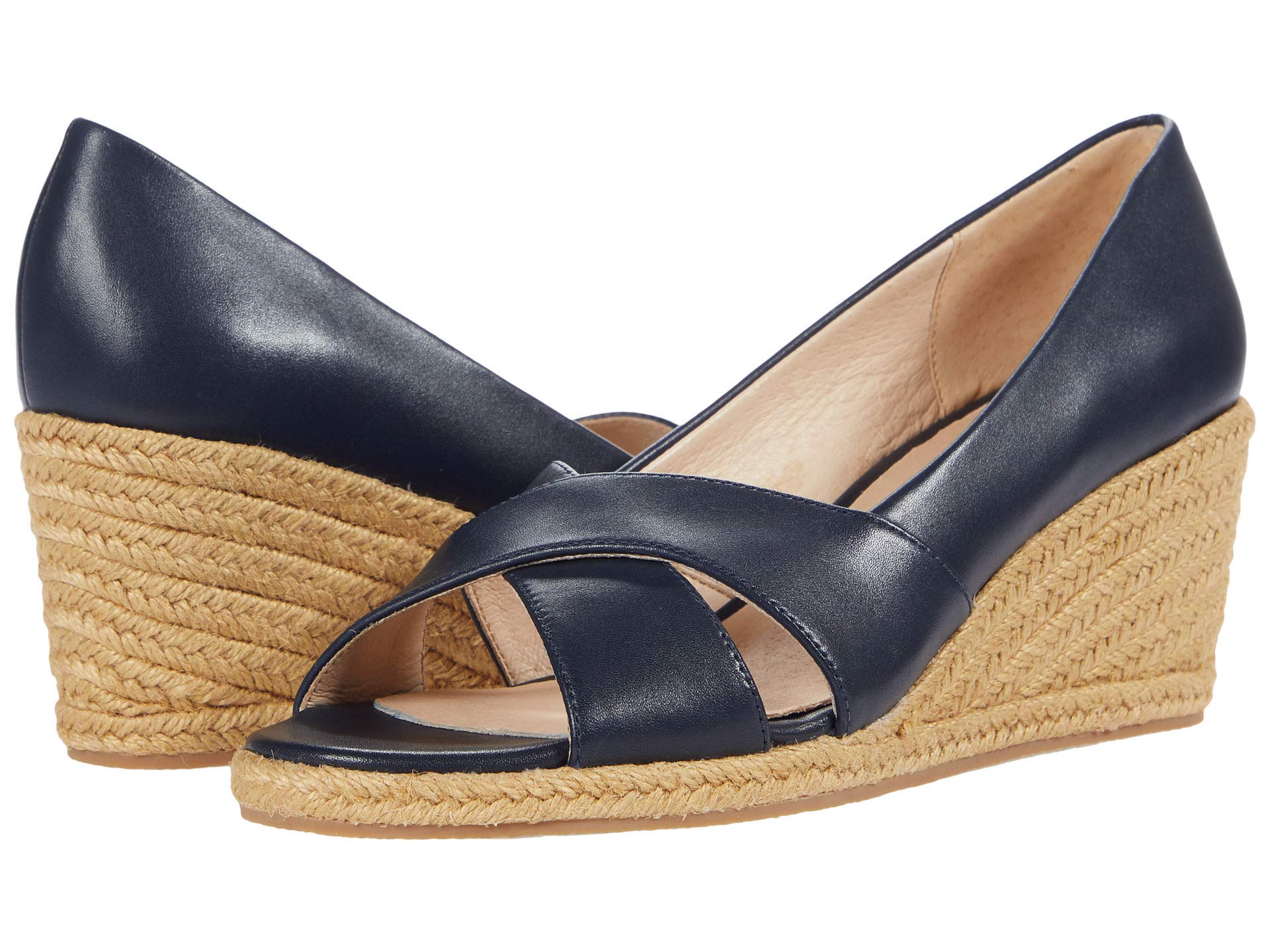 Jack Rogers Palmer Crisscross Wedge Espadrille Sandals for Women – Comfortable Summer Beach Wedding Shoes | Perfect for Vacation, Poolside, and Casual Outings