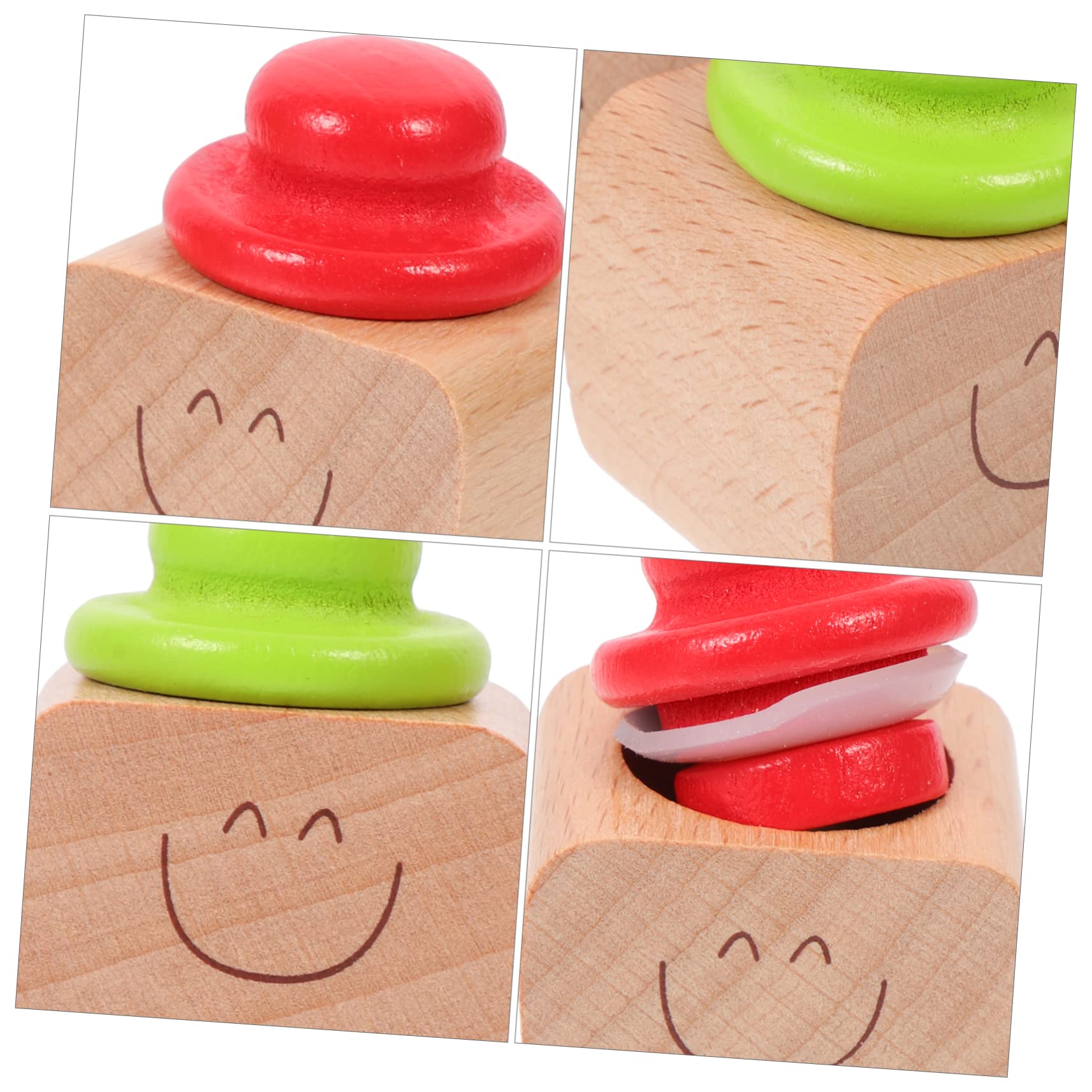 BIUDECO 2 Sets Wooden Baby Teeth Keepsake Box - Newborn Tooth Holder Organizer, Baby Shower Gift & Memory Case (4pcs x 2) - Perfect for Storing First Teeth, Baby Milestones & Special Memories