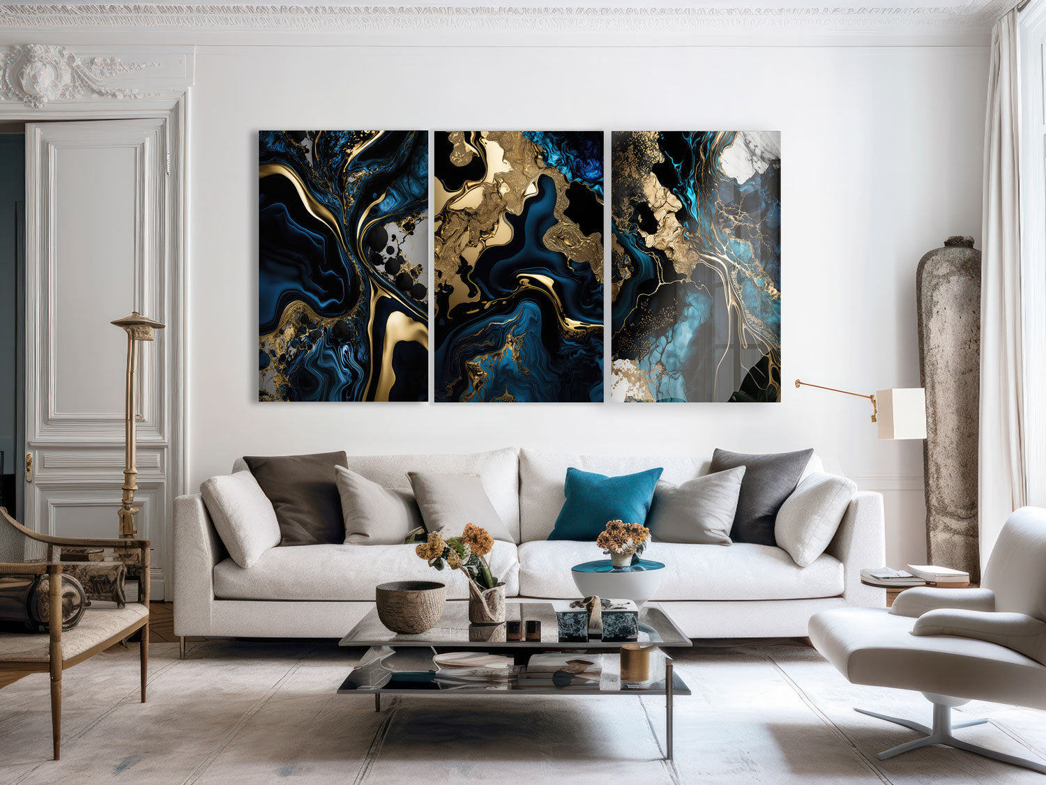 Earth Abstract Trinity - Modern Abstract Wall Art for Home & Office Decor | Perfect for Living Room, Bedroom & Workspace