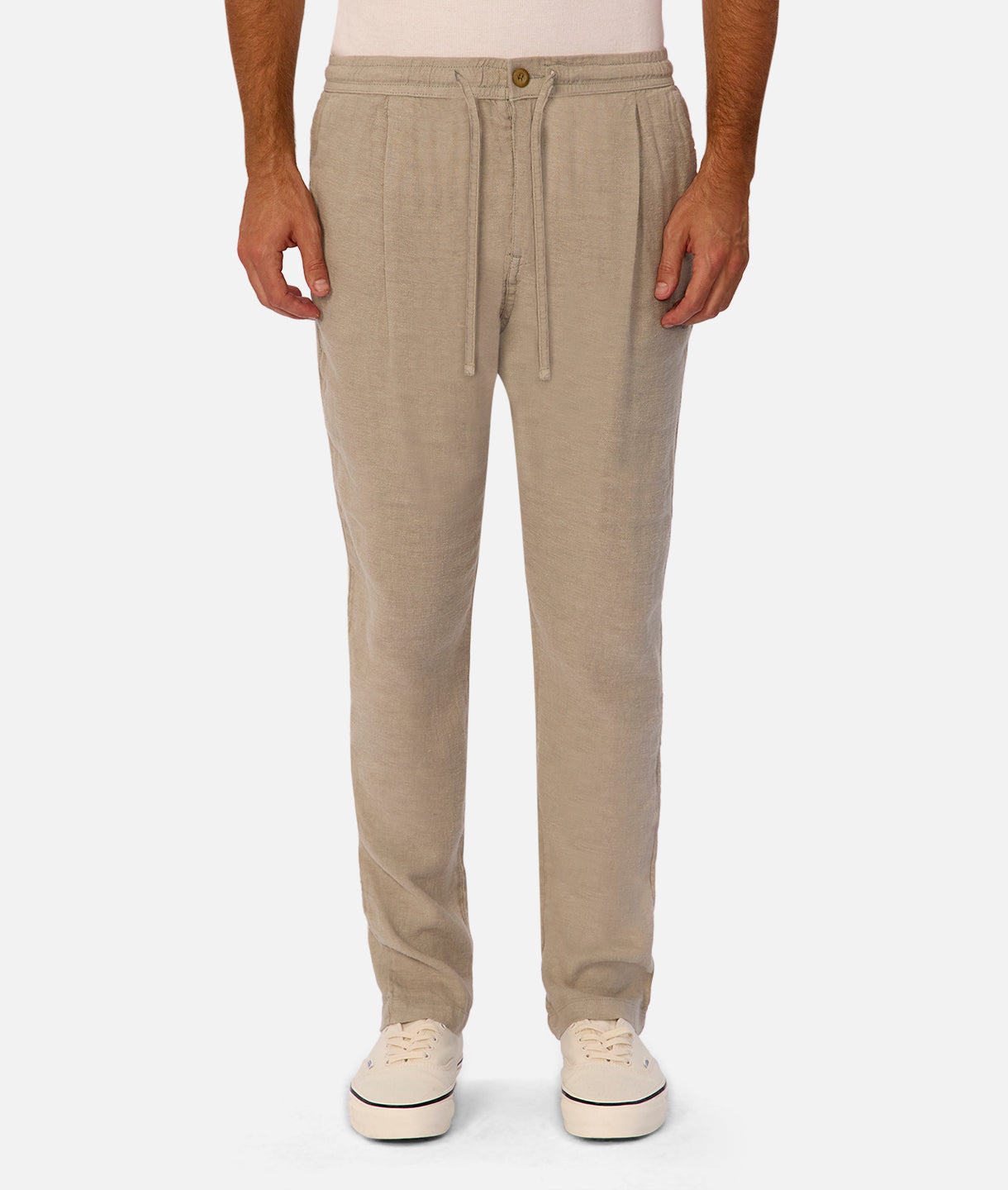 New Capri Linen Pants for Women - Light Army Green Casual Summer Trousers | Perfect for Beach, Vacation & Relaxing Outfits