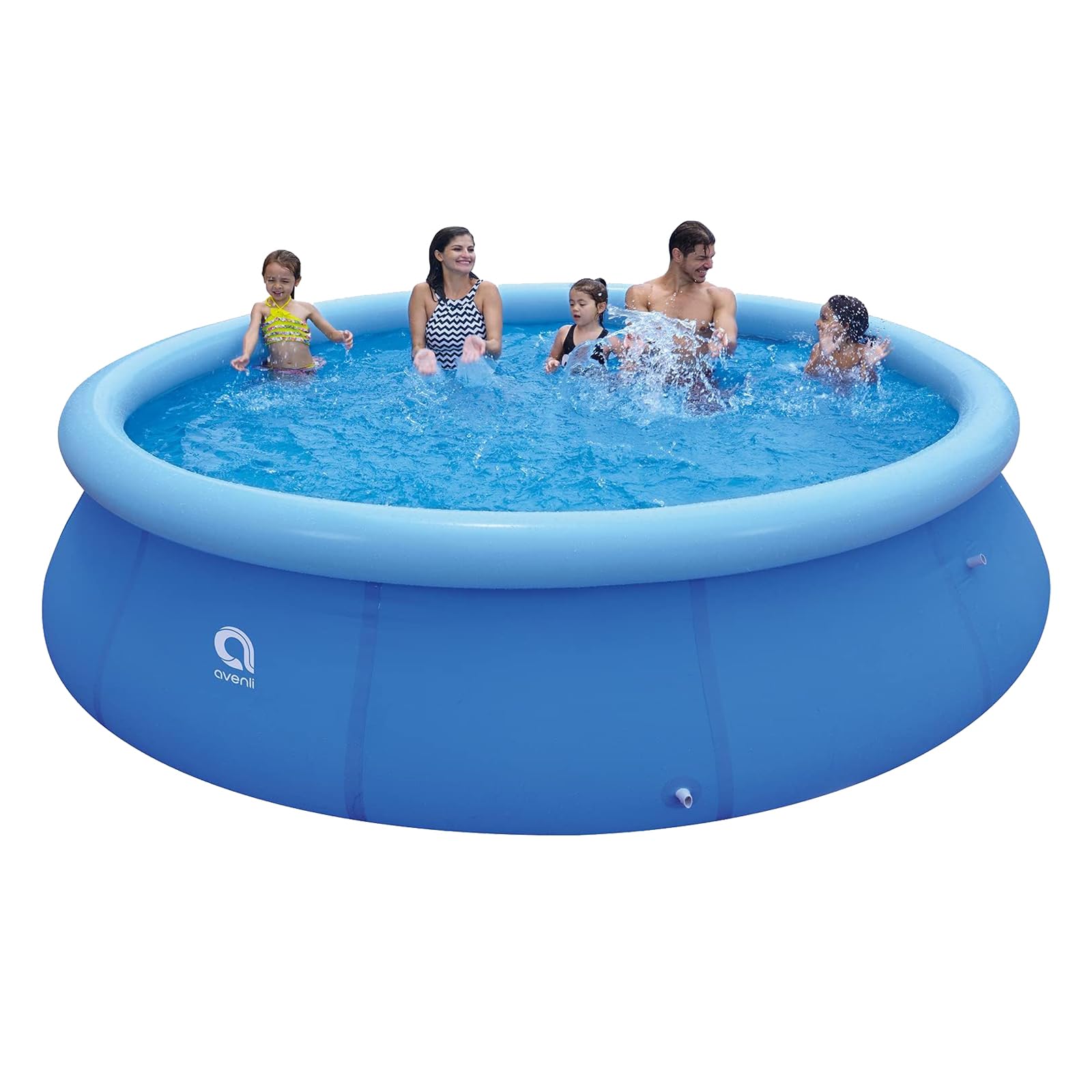 DIMAR GARDEN 15ft x 36in Inflatable Above Ground Swimming Pool - Large Round Family Pool with Air Top Ring for Kids & Adults - Perfect for Backyard, Lawn, Garden Summer Fun & Outdoor Relaxation