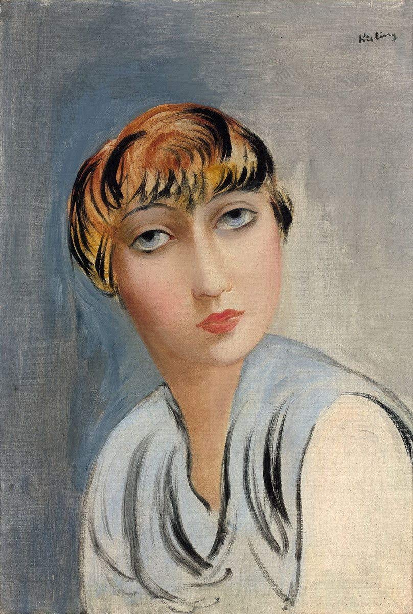 Berkin Arts Moise Kisling Giclee Print - Famous Painting Reproduction on Premium Paper - Fine Art Wall Decor Poster (Suzy Solidor) - Perfect for Living Room, Bedroom & Office Decor #XZZ