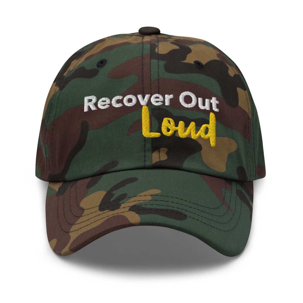 Recover Out Loud Dad Hat - Adjustable Cotton Baseball Cap for Men & Women - Perfect for Recovery Support, Casual Wear & Outdoor Activities