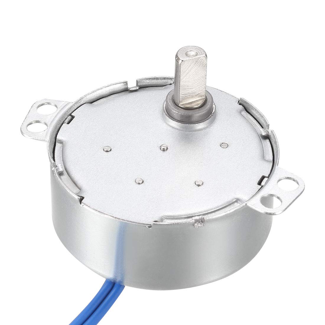 uxcell Metal Gear Synchronous Synchron Motor AC 100-127V 9-11RPM 50-60Hz CCW/CW 4W for Microwave Oven Replacement - Perfect for DIY Repair, Kitchen Appliances, and Home Improvement Projects
