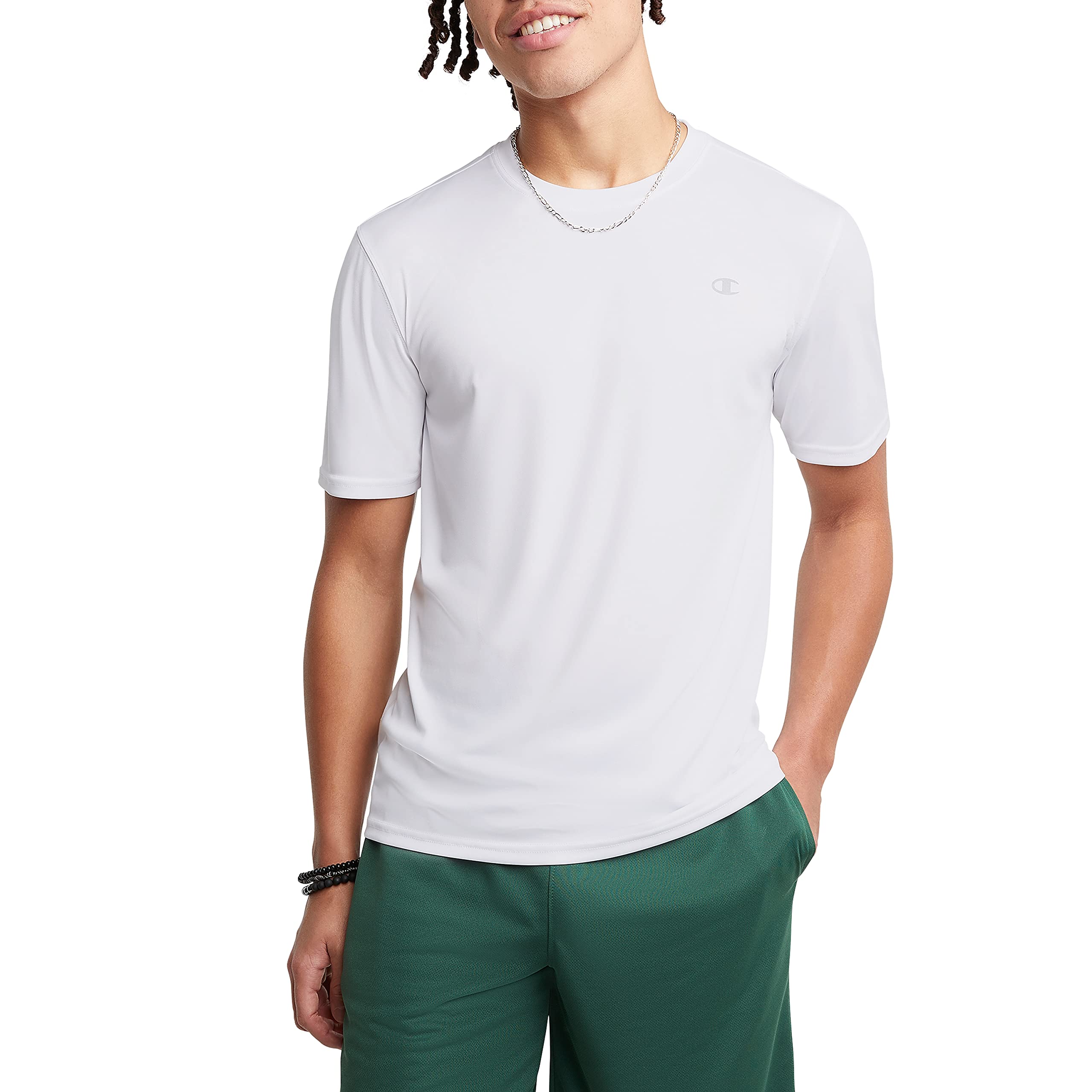 Champion Men's Double Dry Performance T-Shirt - Moisture Wicking Athletic Shirt for Gym, Running & Workouts - Comfortable Breathable Fabric for Active Lifestyle