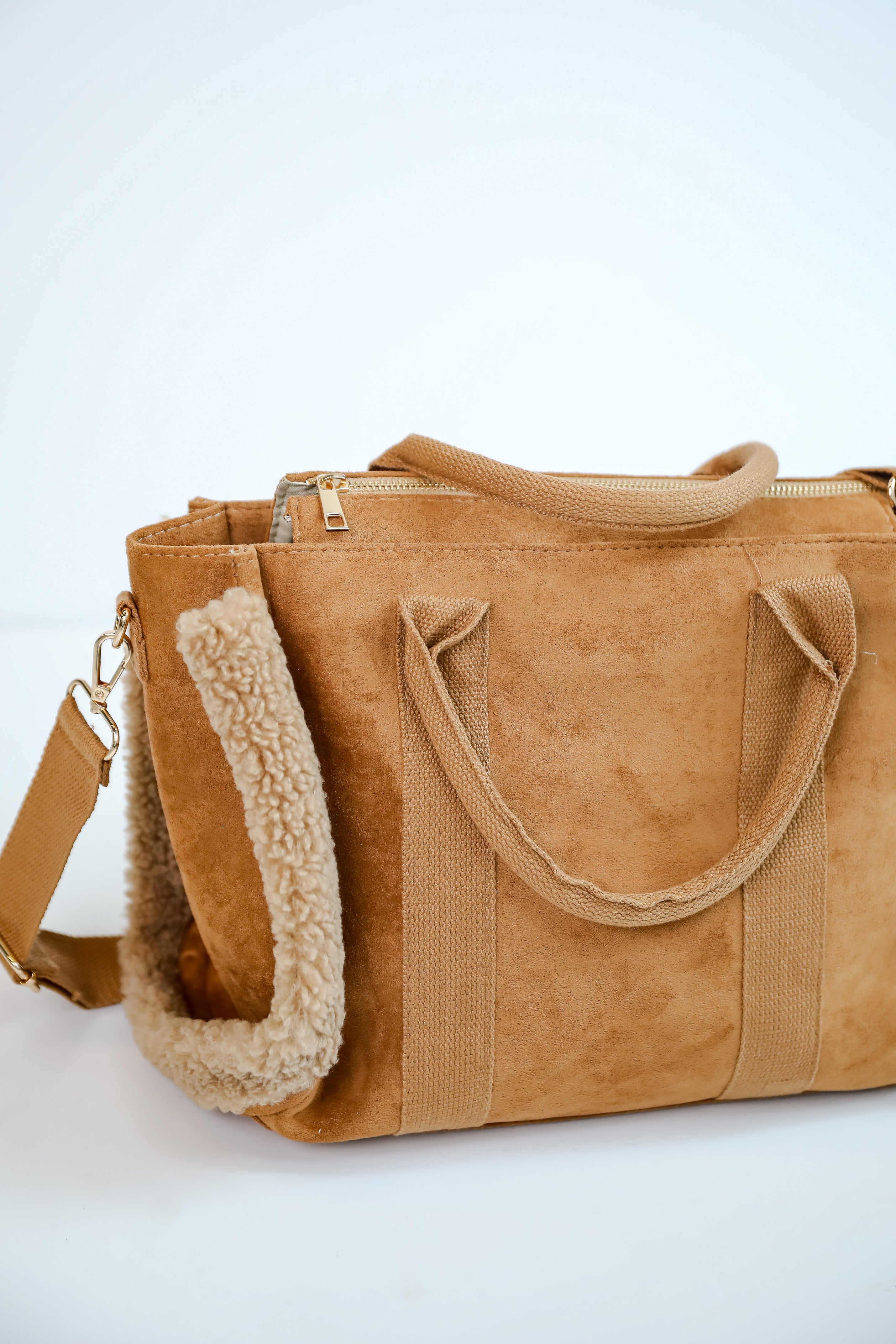 Stylish Brown Suede Crossbody Bag for Women - Fashionable & Comfortable Shoulder Purse - Perfect for Everyday Use, Travel, and Casual Outings