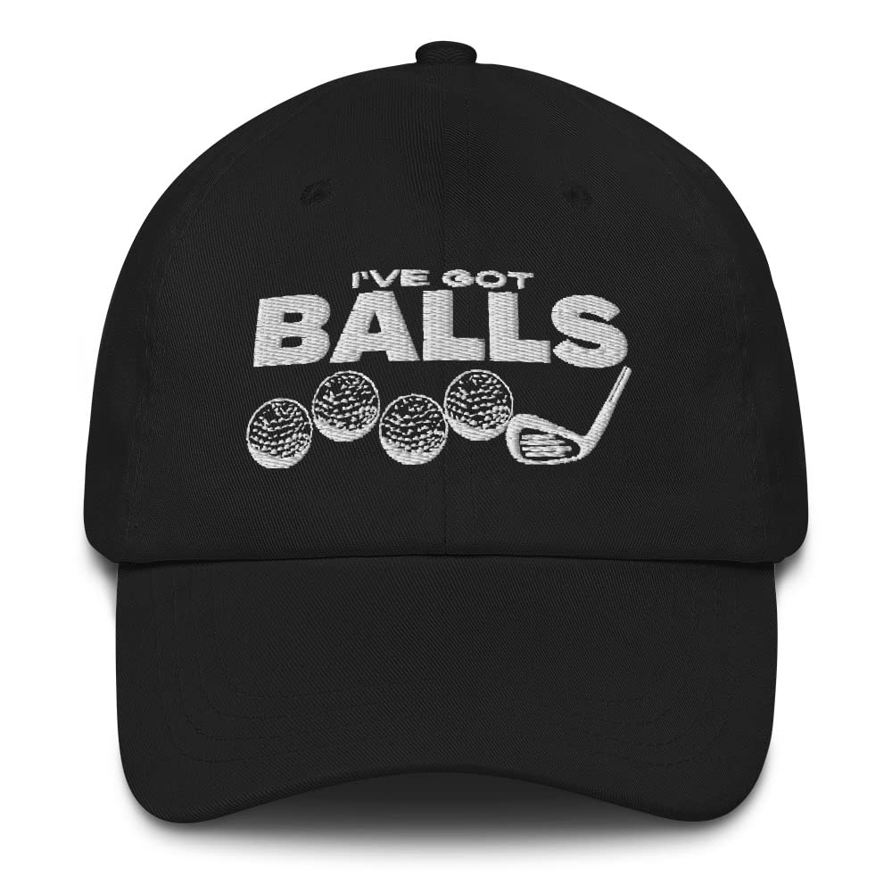 Funny Golf Hat with Balls Design - Hilarious Golf Ball Joke Hat for Golfers & Dads - Perfect for Golf Tournaments, Father's Day Gifts & Casual Wear