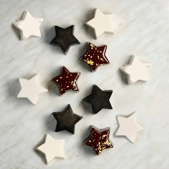 24-Cavity Star Silicone Mold for Baking, Candy Making, Soap & Candle Making - Reusable Non-Stick Baking Molds for DIY Crafts, Cupcakes, Chocolates & Resin Art