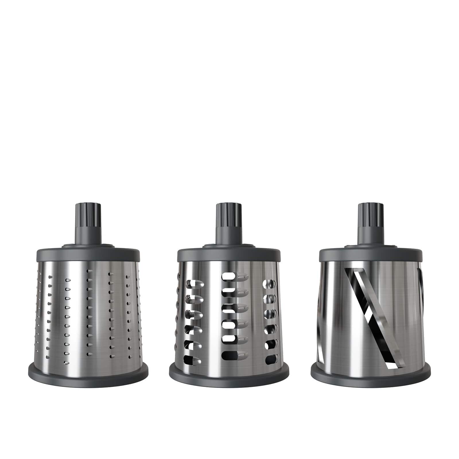 Zyliss Stainless Steel Drum Grater - Rotary Cheese Grater with 4 Sided Grating for Parmesan, Chocolate & Vegetables - Perfect for Kitchen, Baking & Meal Prep
