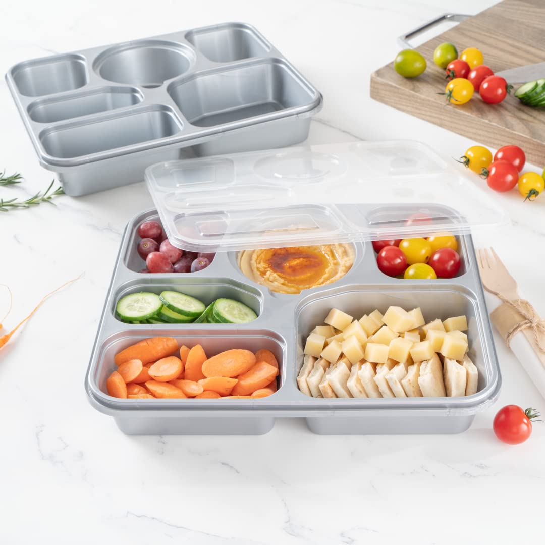 Restaurantware Futura 50.7oz Meal Prep Containers with Lids - 100 Pack Tamper-Evident Microwavable Disposable Plastic Food Storage Containers for Takeout, Lunches & Meal Prepping - BPA-Free, Leak-Proof (Ideal for Restaurants, Catering & Home Meal Prep)