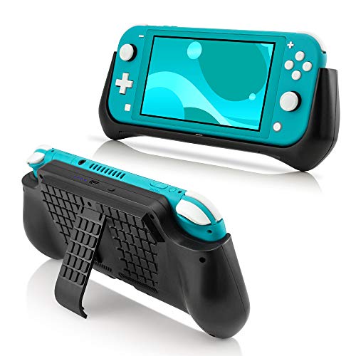 8000mAh USB-C PD Power Bank for Nintendo Switch Lite - Portable Charging Case with Built-in Kickstand & Grip | Fast Charging External Battery Pack | Perfect for Travel, Gaming & Backup Power