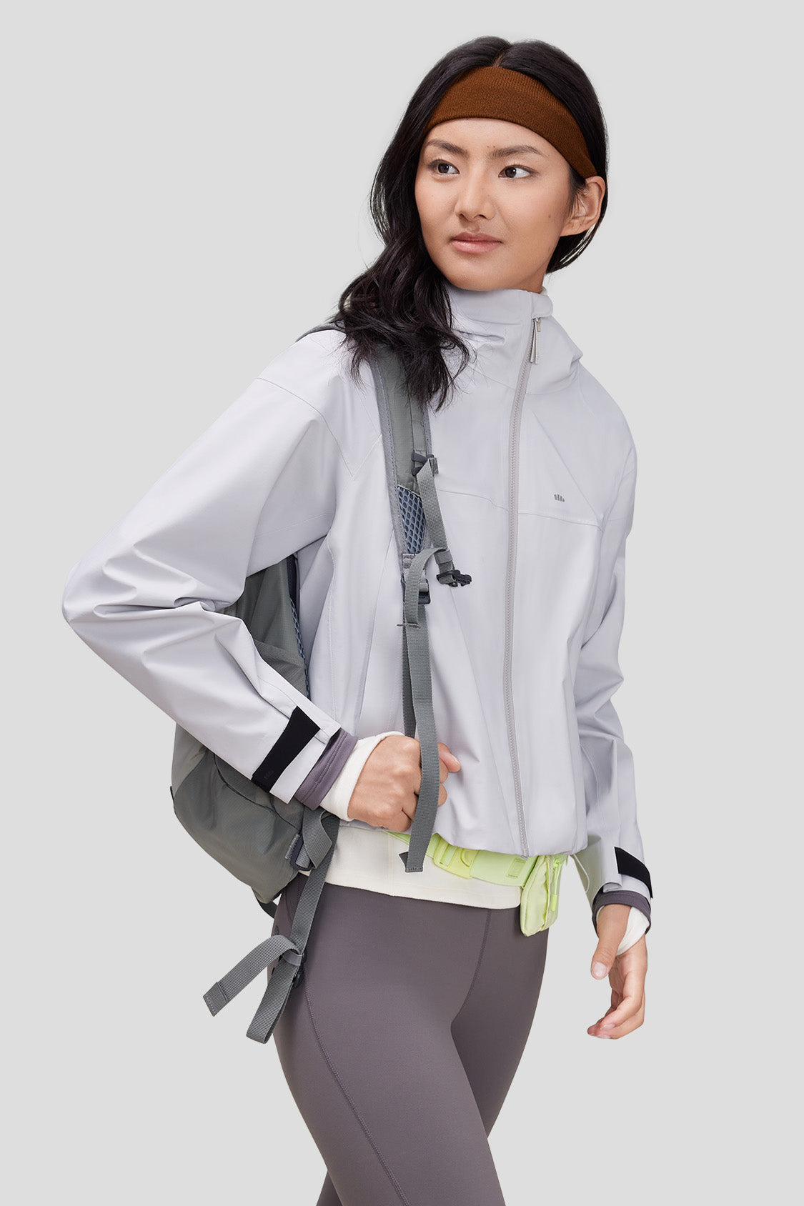 Women's Lightweight 3-in-1 Windbreaker Jacket with Hood - Waterproof Raincoat & Warm Fleece Lining for Hiking, Running & Outdoor Activities
