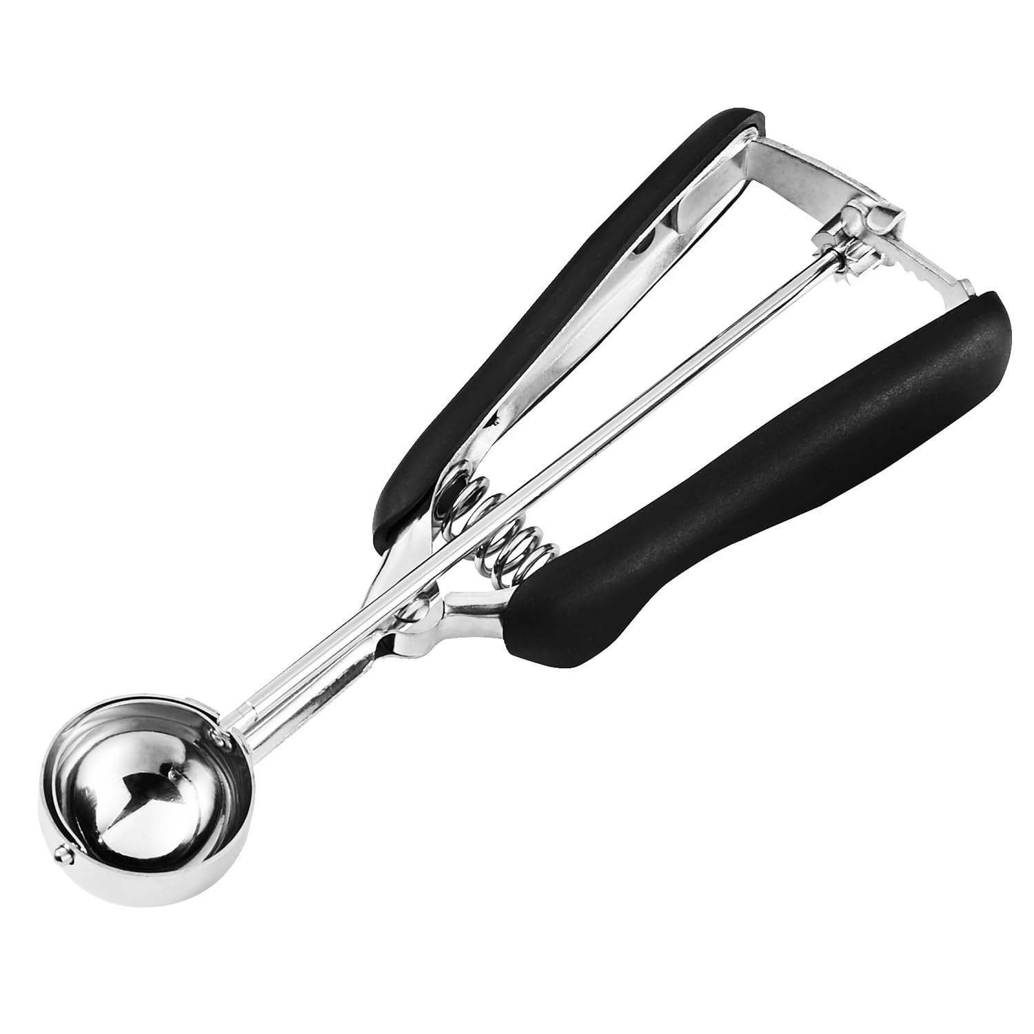 1 Tbsp Small Cookie Scoop for Baking - Durable Stainless Steel Cookie Dough Scoop with Soft Grip & Comfortable Trigger Release - Perfect for Cookies, Ice Cream, Muffins, Melon Balls & Meatballs - Essential Baking Tool for Home & Professional Kitchens