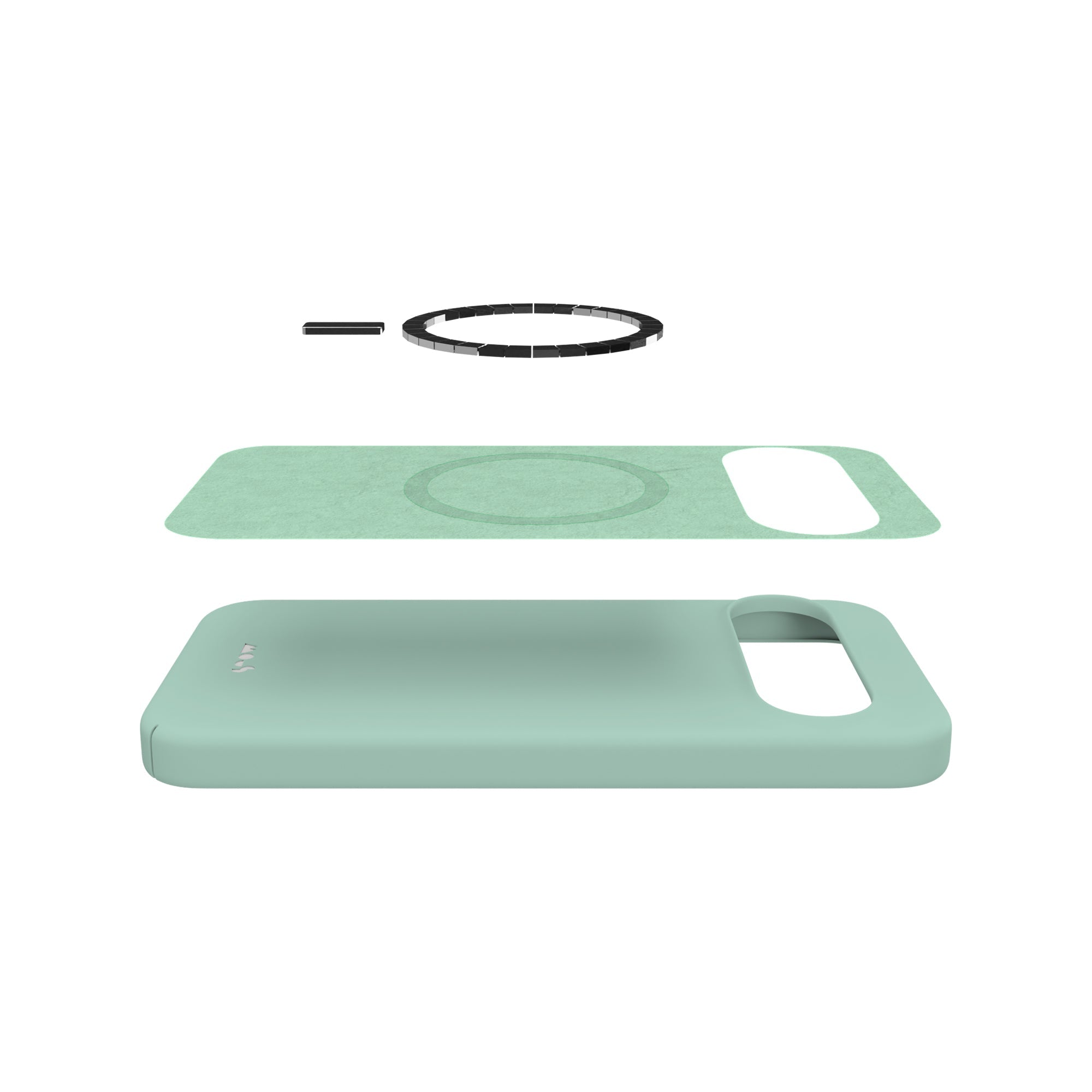 MagSafe Compatible Mint Green iPhone Case - Ultra Thin & Lightweight Protective Cover for iPhone 12/13/14 Pro Max - Perfect for Everyday Use, Travel & Wireless Charging