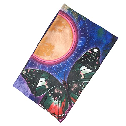 JUNWO Wide Boho Headband Headwrap - Stretchy Butterfly Hair Bands for Women & Girls - Yoga, Running, Workout Headbands & Fashion Scarves (Purple) - Perfect for Sports, Gym, Beach & Everyday Wear
