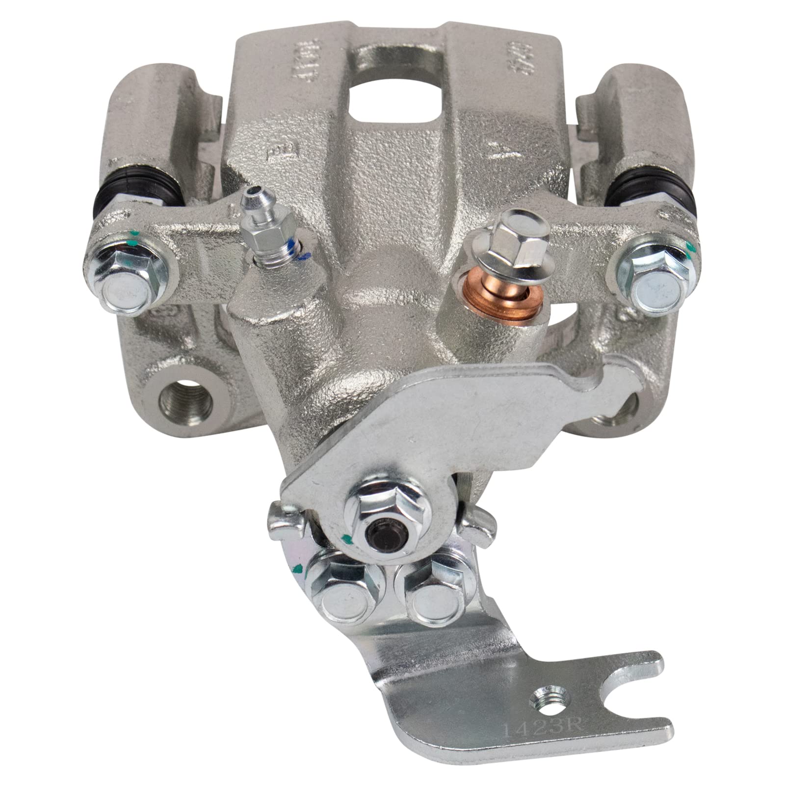 TRQ Rear Brake Calipers with Ceramic Pads & Rotors Kit - Compatible with 2013-2017 Honda Accord - Smooth Braking Performance for City Driving & Highway Commutes