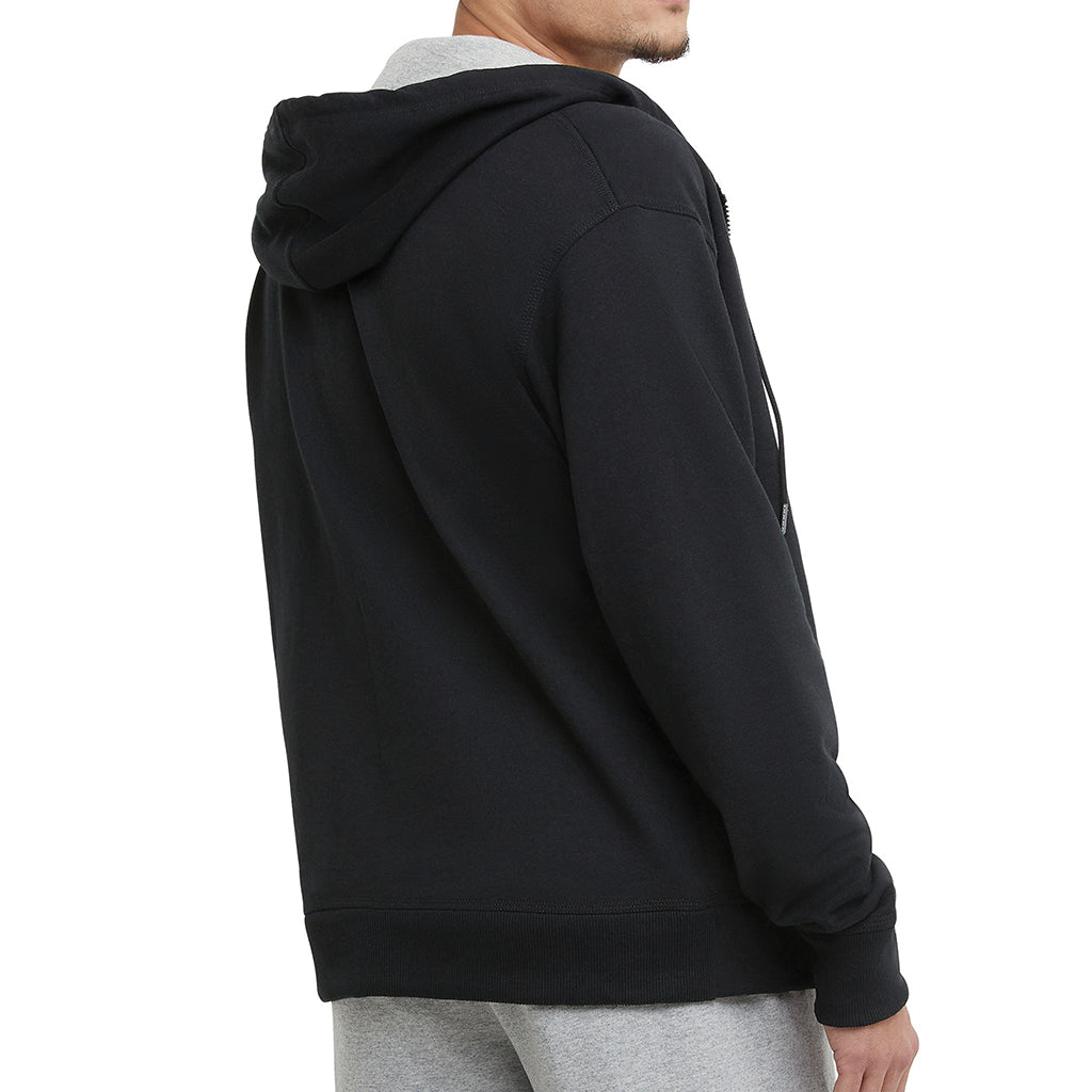 Champion Men's Small Logo Zip-Up Hoodie - Casual Comfort for Everyday Wear, Gym & Outdoor Activities