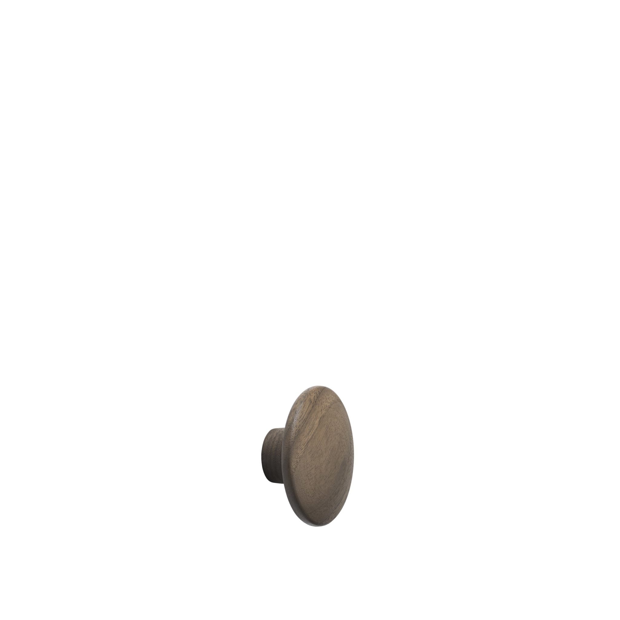 MUUTO The Dots Hook/Door Knob - Premium Walnut Wood Wall Hooks for Coats, Hats & Keys - 3 Sizes (Small, Medium, Large) - Perfect for Entryway, Bedroom & Office Organization