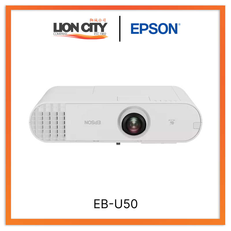 Epson EB-U50 WUXGA 3LCD Projector - 5000 Lumens, 1920x1200 Resolution, HDMI/USB Connectivity for Home Theater, Office Presentations & Outdoor Movie Nights