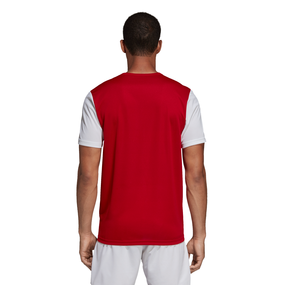 Adidas Youth Estro 19 Soccer Jersey - Red & White Team Uniform for Boys & Girls - Perfect for Youth Soccer Games, Training & Team Sports