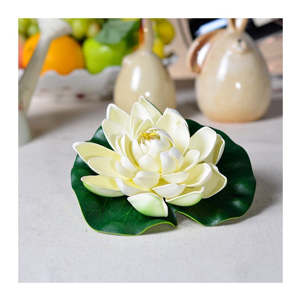 10 Pcs Realistic Artificial Lotus Flowers & Water Lily Pads - Floating Foam Decor for Garden, Koi Pond, Aquarium, Pool & Wedding | Fake Flowers (Color: A) | Perfect for Home Decor, Centerpieces & Outdoor Water Features
