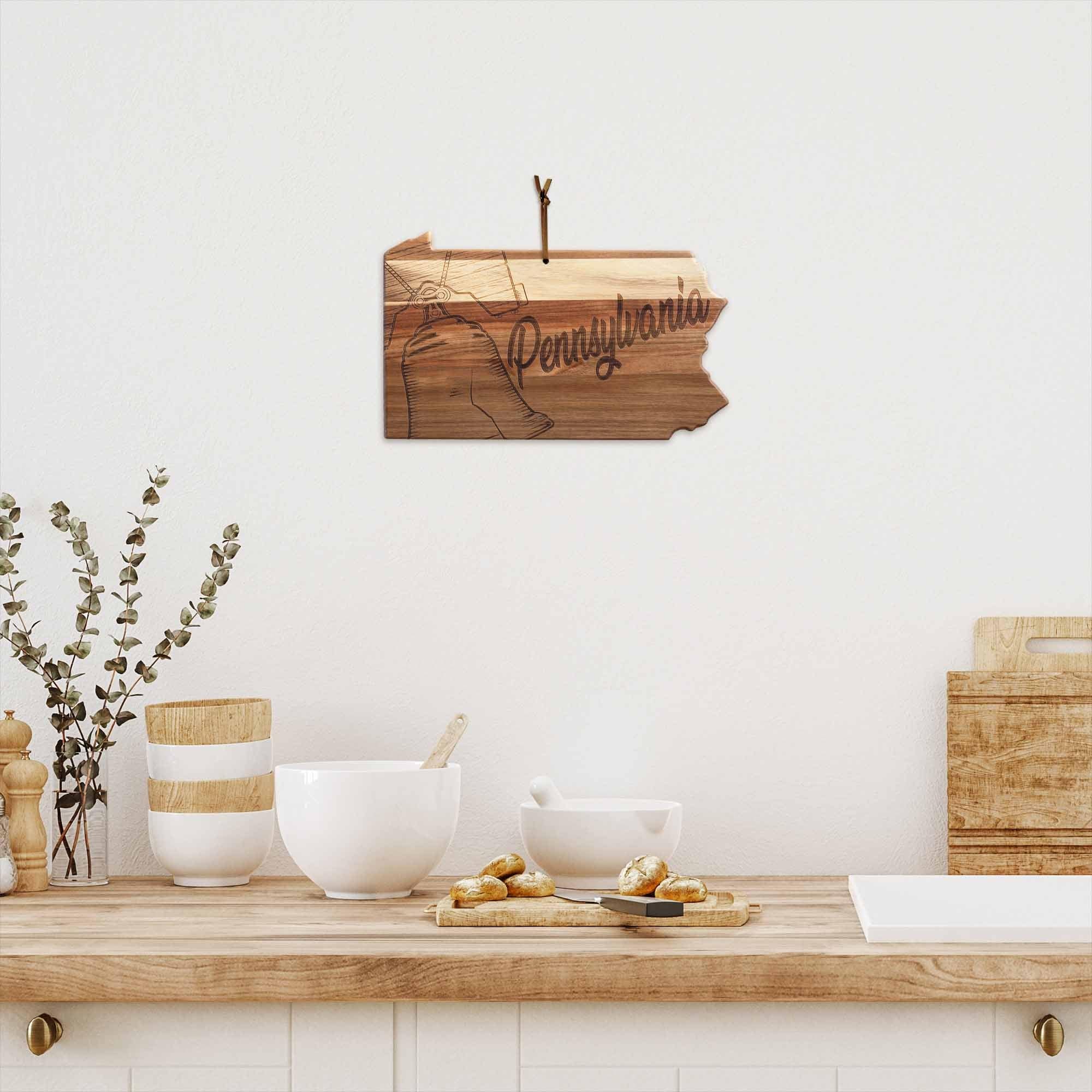 Premium Pennsylvania Wood Cutting Board by Rock & Branch® - Handcrafted Hardwood Chopping Block for Kitchen, Charcuterie & Serving - Perfect for Home Chefs & Entertaining